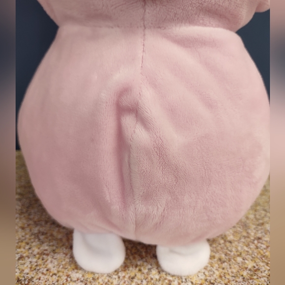 βideal toys Pink Cat Kitten Kitty Sprinkle Sitting Long tail Plush 19in - Picture 8 of 17